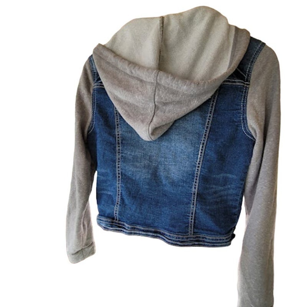 Wallflower Jr Denim/Gray hooded jacket - Picture 5 of 7